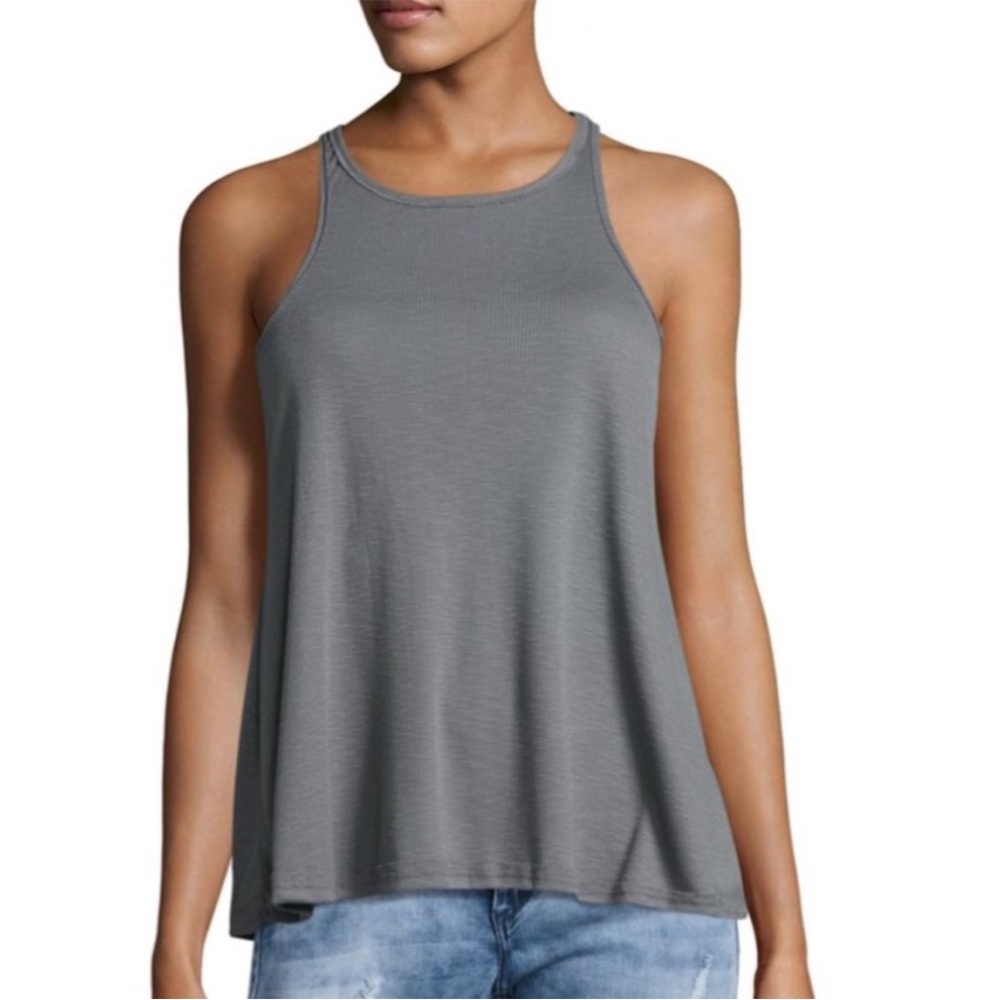 Free People Long Beach Ribbed Racerback Tank Top - Picture 4 of 6